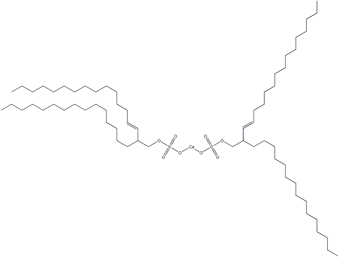 Bis(2-pentadecyl-3-heptadecenyloxysulfonyloxy)calcium Struktur