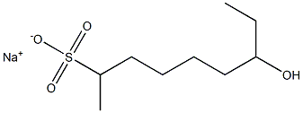 7-Hydroxynonane-2-sulfonic acid sodium salt Struktur