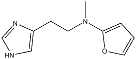 4-[2-[2-Furanylmethylamino]ethyl]-1H-imidazole Struktur