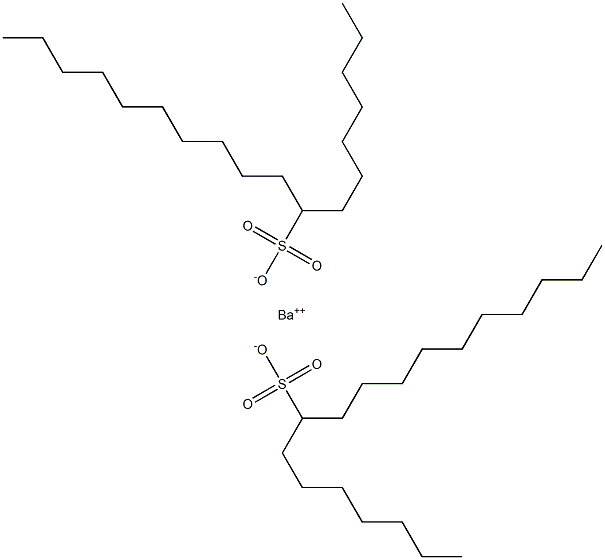 Bis(octadecane-8-sulfonic acid)barium salt Struktur