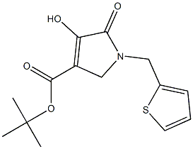 1-[(2-Thienyl)methyl]-2,5-dihydro-4-hydroxy-5-oxo-1H-pyrrole-3-carboxylic acid tert-butyl ester Struktur