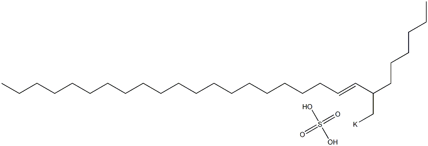 Sulfuric acid 2-hexyl-3-tricosenyl=potassium ester salt Struktur