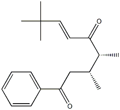 (3R,4R,6E)-3,4,8,8-Tetramethyl-1-phenyl-6-nonene-1,5-dione Struktur