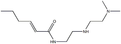 N-[2-[2-(Dimethylamino)ethylamino]ethyl]-2-hexenamide Struktur