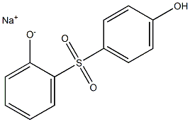 Sodium 2-(4-hydroxyphenylsulfonyl)phenolate Struktur