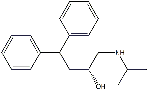 (R)-1-(Isopropylamino)-4,4-diphenyl-2-butanol Struktur