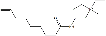 N,N,N-Triethyl-2-(8-nonenoylamino)ethanaminium Struktur