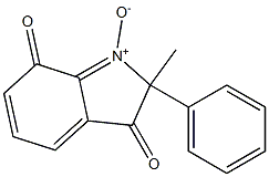 2-Methyl-3,7-dioxo-2-phenyl-3,7-dihydro-2H-indole 1-oxide Struktur