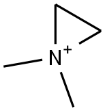 1,1-Dimethylaziridine-1-ium Struktur