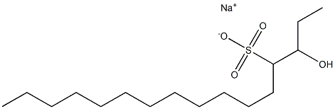 3-Hydroxyhexadecane-4-sulfonic acid sodium salt Struktur