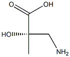 (2S)-2-Hydroxy-2-methyl-3-aminopropanoic acid Struktur