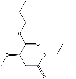 [R,(+)]-Methoxysuccinic acid dipropyl ester Struktur