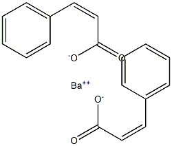 Bis[cis-cinnamic acid]barium salt Struktur