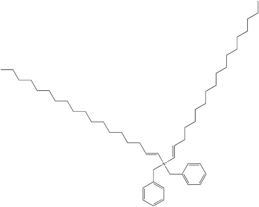 Di(1-octadecenyl)dibenzylaminium Struktur