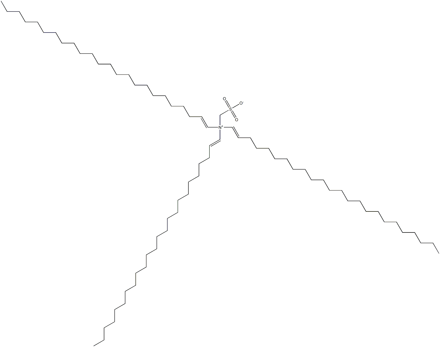N,N-Di(1-tetracosenyl)-N-sulfonatomethyl-1-tetracosen-1-aminium Struktur