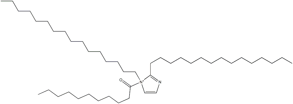 1-Hexadecyl-1-undecanoyl-2-pentadecyl-1H-imidazol-1-ium Struktur