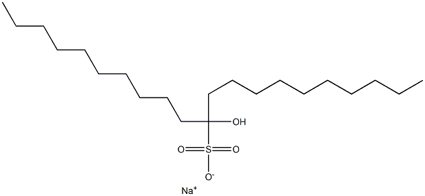 11-Hydroxyhenicosane-11-sulfonic acid sodium salt Struktur