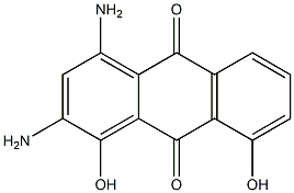 2,4-Diamino-1,8-dihydroxyanthraquinone Struktur