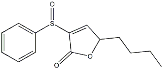 5-Butyl-3-(phenylsulfinyl)-2(5H)-furanone Struktur