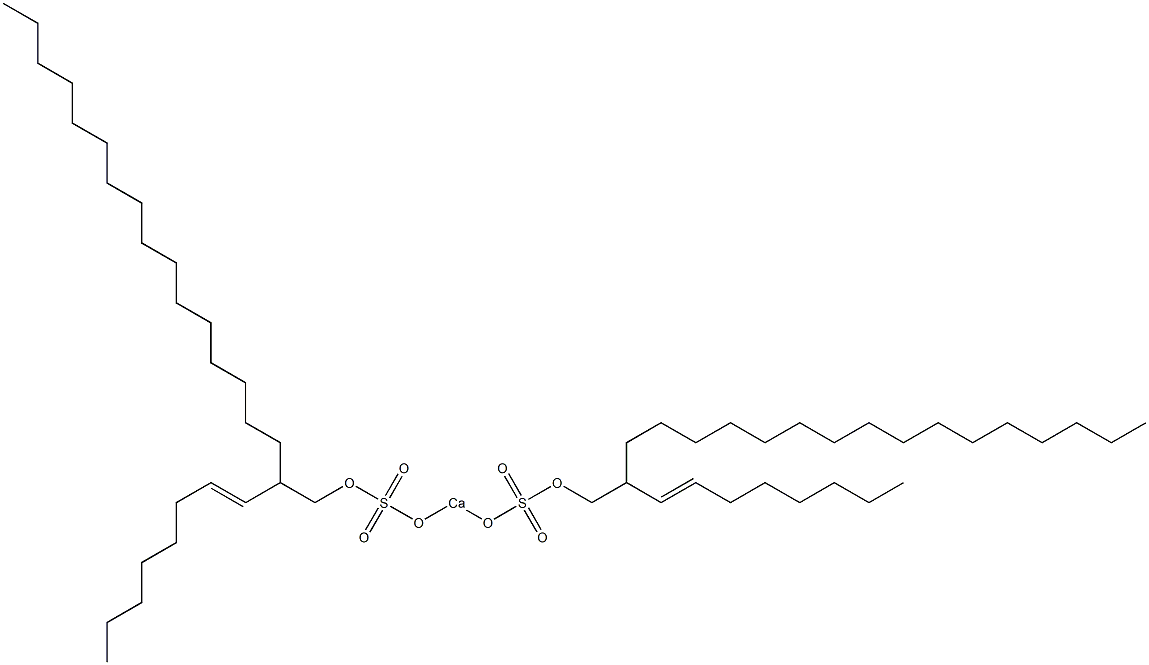 Bis[2-(1-octenyl)octadecyloxysulfonyloxy]calcium Struktur