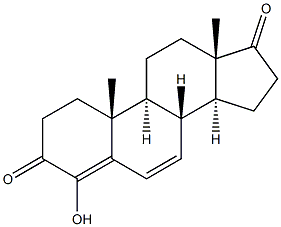 4-Hydroxyandrostane-4,6-diene-3,17-dione Struktur