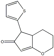 2,3,4,4a-Tetrahydro-5-(2-thienyl)cyclopenta[b]pyran-6(5H)-one Struktur