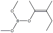 Boric acid dimethyl(Z)-1,2-dimethyl-1-butenyl ester Struktur