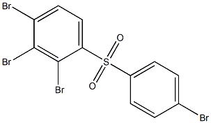 2,3,4-Tribromophenyl 4-bromophenyl sulfone Struktur