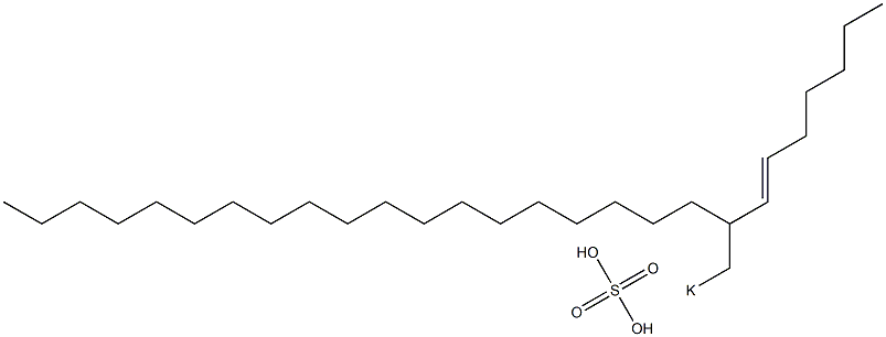 Sulfuric acid 2-(1-heptenyl)henicosyl=potassium ester salt Struktur