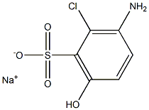 3-Amino-2-chloro-6-hydroxybenzenesulfonic acid sodium salt Struktur