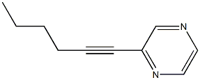 2-(1-Hexynyl)pyrazine Struktur