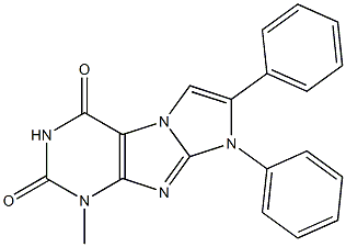 7,8-Diphenyl-1-methyl-1H-imidazo[2,1-f]purine-2,4(3H,8H)-dione Struktur