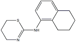 5,6,7,8-Tetrahydro-N-(5,6-dihydro-4H-1,3-thiazin-2-yl)-1-naphthalenamine Struktur