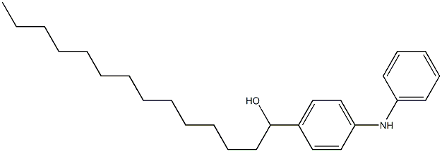 4-(1-Hydroxytetradecyl)phenylphenylamine Struktur