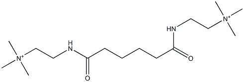 N,N'-[Adipoylbis(imino-2,1-ethanediyl)]bis(N,N-dimethylmethanaminium) Struktur