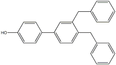 4-(3,4-Dibenzylphenyl)phenol Struktur