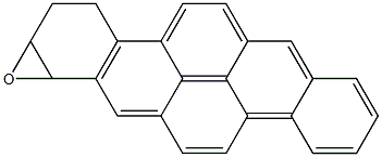 1,2-Epoxy-1,2,3,4-tetrahydrodibenzo[b,def]chrysene Struktur