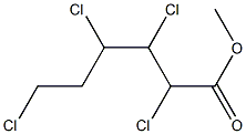 2,3,4,6-Tetrachlorohexanoic acid methyl ester Struktur