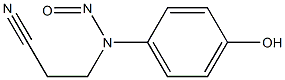 3-[N-Nitroso-N-(p-hydroxyphenyl)amino]propiononitrile Struktur