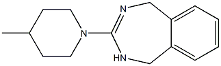 4,5-Dihydro-3-(4-methylpiperidino)-1H-2,4-benzodiazepine Struktur