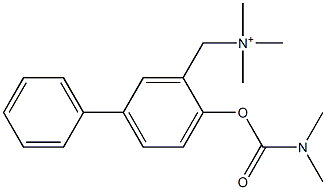 4-[[(Dimethylamino)carbonyl]oxy]-N,N,N-trimethyl[1,1'-biphenyl]-3-methanaminium Struktur