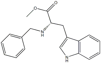 (2S)-2-(Benzylamino)-3-(1H-indole-3-yl)propionic acid methyl ester Struktur