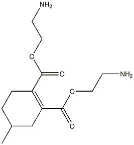 4-Methyl-1-cyclohexene-1,2-dicarboxylic acid bis(2-aminoethyl) ester Struktur