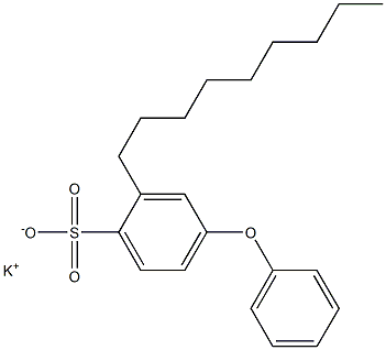 2-Nonyl-4-phenoxybenzenesulfonic acid potassium salt Struktur