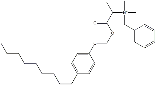 N,N-Dimethyl-N-benzyl-N-[1-[[(4-nonylphenyloxy)methyl]oxycarbonyl]ethyl]aminium Struktur