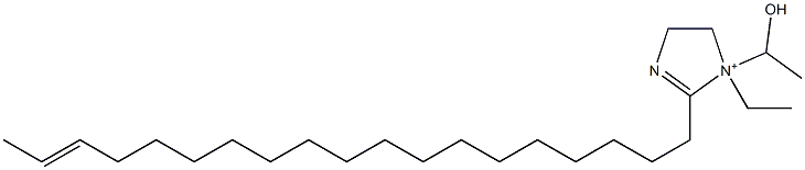 1-Ethyl-1-(1-hydroxyethyl)-2-(17-nonadecenyl)-2-imidazoline-1-ium Struktur