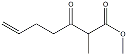 2-Methyl-3-oxo 6-heptenoic acid methyl ester Struktur