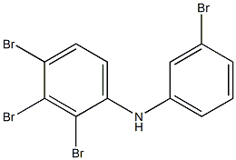 2,3,4-Tribromophenyl 3-bromophenylamine Struktur