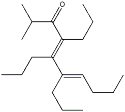 2-Methyl-4,5,6-tripropyl-4,6-decadien-3-one Struktur