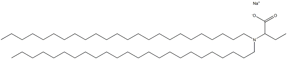 2-(Ditetracosylamino)butyric acid sodium salt Struktur